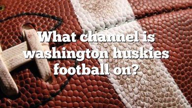 What channel is washington huskies football on?