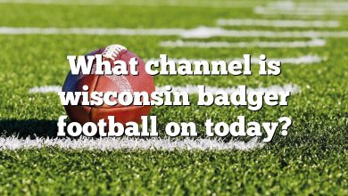 What channel is wisconsin badger football on today?