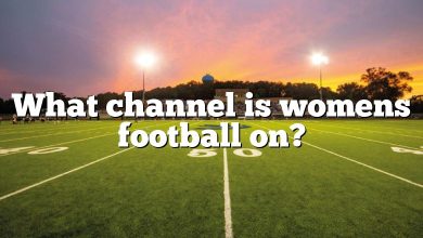 What channel is womens football on?
