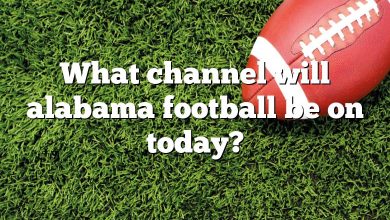 What channel will alabama football be on today?