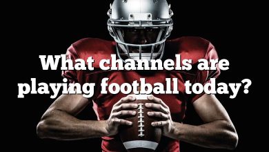 What channels are playing football today?