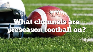 What channels are preseason football on?