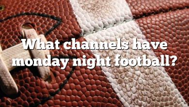 What channels have monday night football?