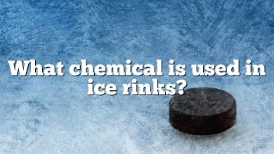 What chemical is used in ice rinks?