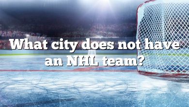 What city does not have an NHL team?