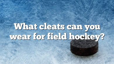 What cleats can you wear for field hockey?
