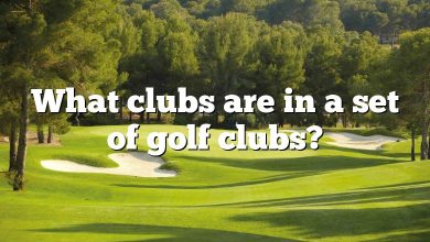 What clubs are in a set of golf clubs?