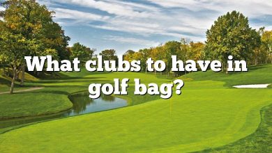 What clubs to have in golf bag?
