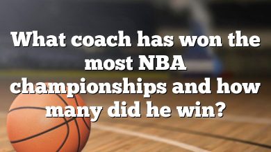 What coach has won the most NBA championships and how many did he win?