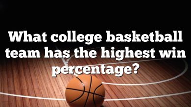 What college basketball team has the highest win percentage?