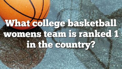 What college basketball womens team is ranked 1 in the country?