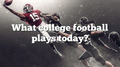 What college football plays today?