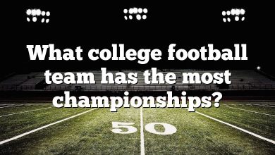 What college football team has the most championships?