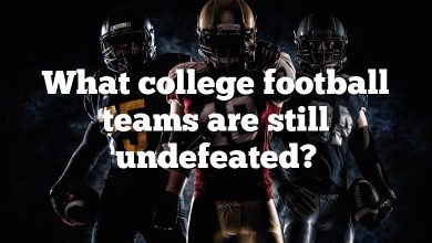 What college football teams are still undefeated?