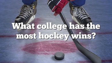 What college has the most hockey wins?