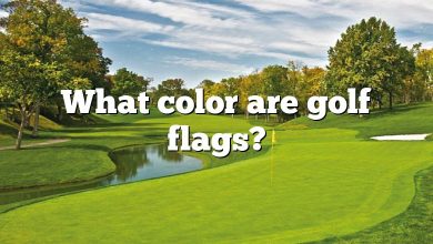 What color are golf flags?