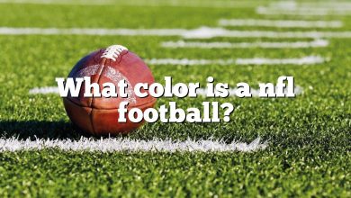 What color is a nfl football?