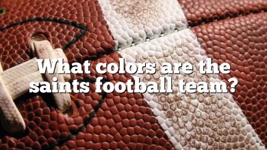 What colors are the saints football team?