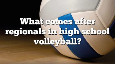 What comes after regionals in high school volleyball?