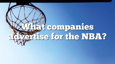 What companies advertise for the NBA?