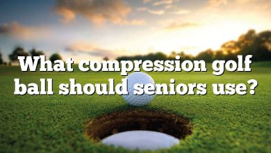 What compression golf ball should seniors use?