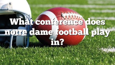 What conference does notre dame football play in?