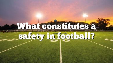 What constitutes a safety in football?