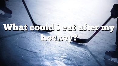 What could i eat after my hockey?