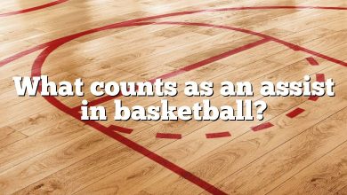 What counts as an assist in basketball?