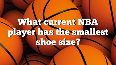 What current NBA player has the smallest shoe size?
