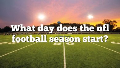 What day does the nfl football season start?