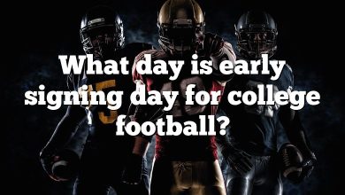 What day is early signing day for college football?