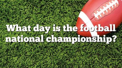 What day is the football national championship?