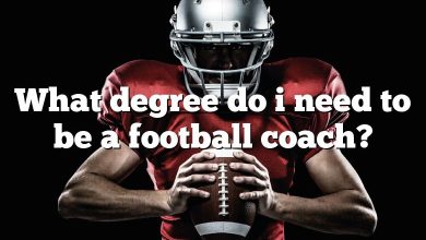 What degree do i need to be a football coach?