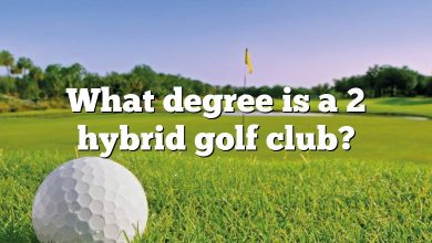 What degree is a 2 hybrid golf club?