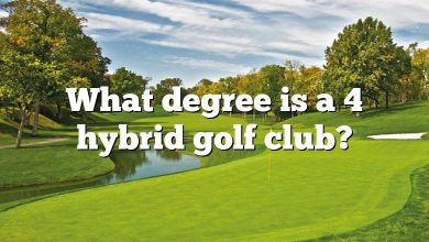 What degree is a 4 hybrid golf club?