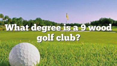 What degree is a 9 wood golf club?