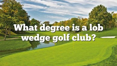 What degree is a lob wedge golf club?