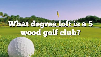 What degree loft is a 5 wood golf club?