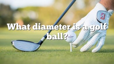 What diameter is a golf ball?