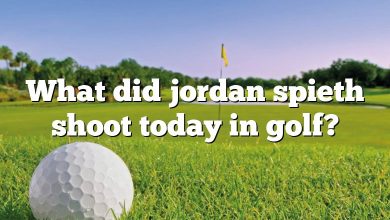 What did jordan spieth shoot today in golf?