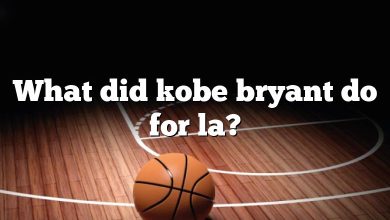 What did kobe bryant do for la?