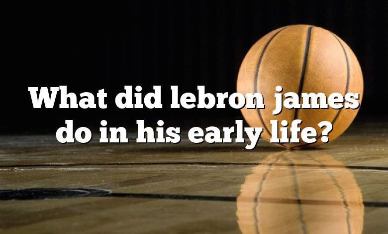 What did lebron james do in his early life?