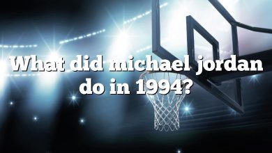 What did michael jordan do in 1994?