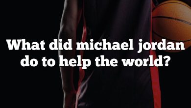 What did michael jordan do to help the world?