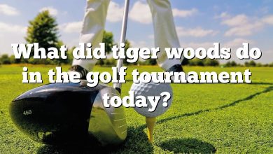 What did tiger woods do in the golf tournament today?