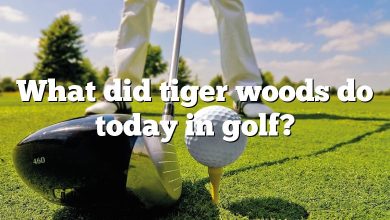 What did tiger woods do today in golf?