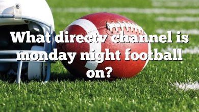 What directv channel is monday night football on?