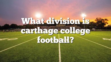 What division is carthage college football?