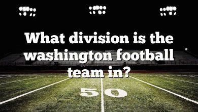 What division is the washington football team in?